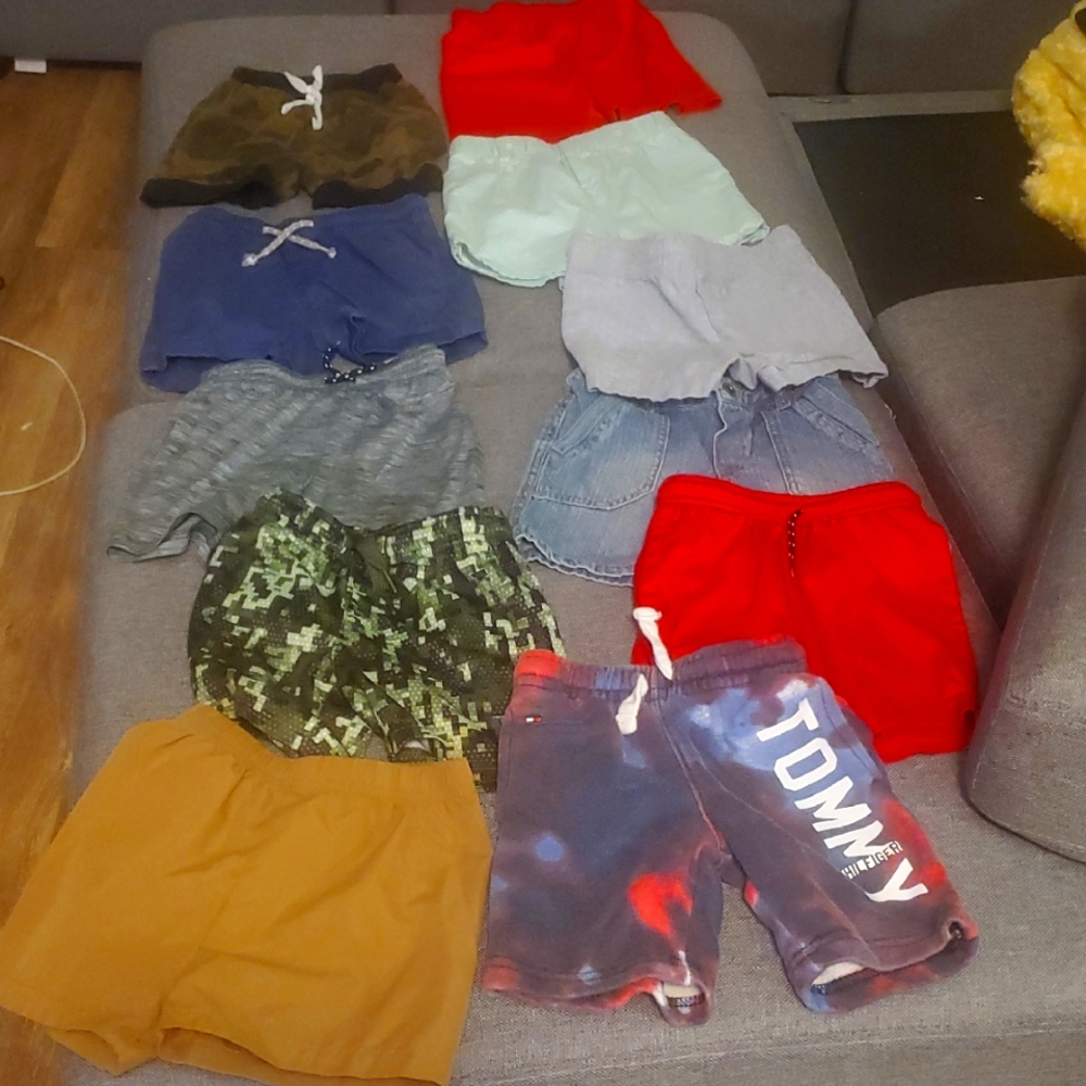 . 11 pair of toddler 2t and 2/3t shorts. Some like new, some genty used